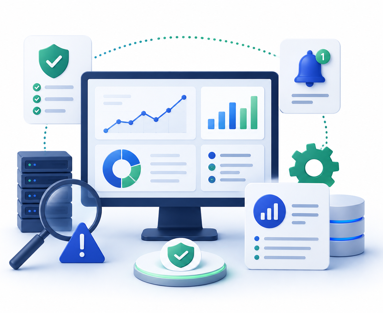 System monitoring and security dashboard