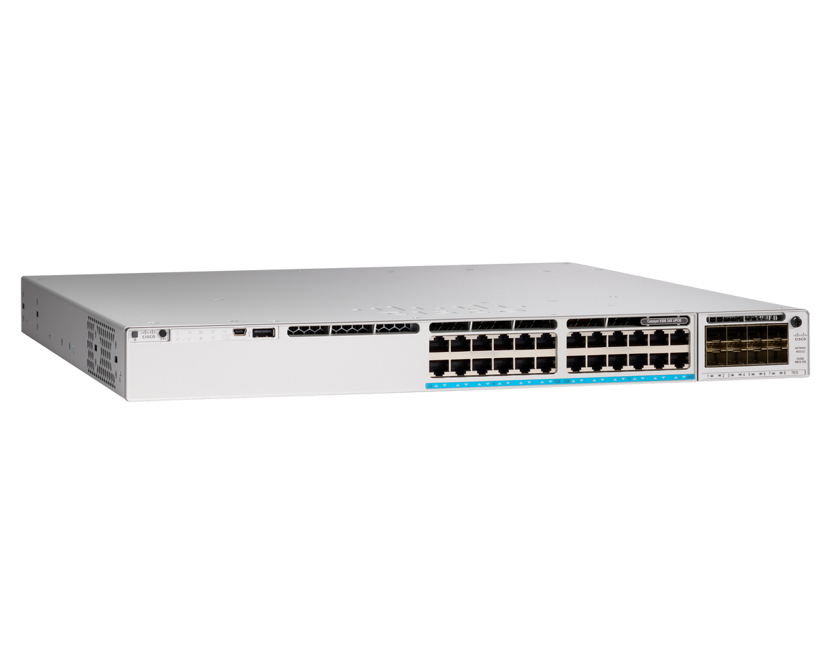 Cisco Catalyst 9300-24UX Cloud-Managed 24-Port Multigigabit UPoE Switch