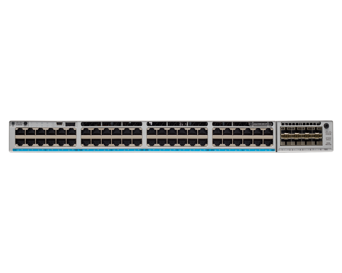 Cisco Catalyst 9300-48UN Cloud-Managed 48-Port 5G Multigigabit UPoE Switch