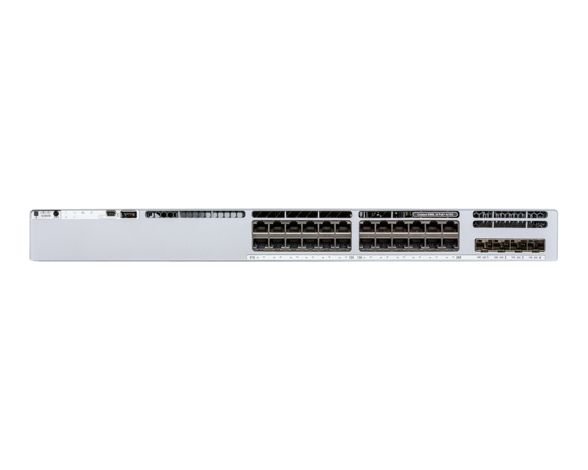 Cisco Catalyst 9300L-24P-4X Cloud-Managed 24-Port PoE+ Gigabit Switch