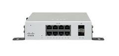 Cisco Meraki MS130R-8P on DIN-rail mount